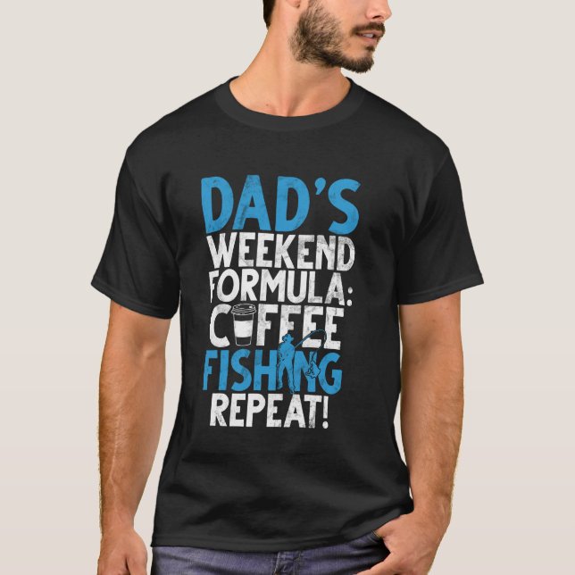 Camiseta Fórmula de Café de Fim de Semana de Dadu2019s Pesc (Frente)