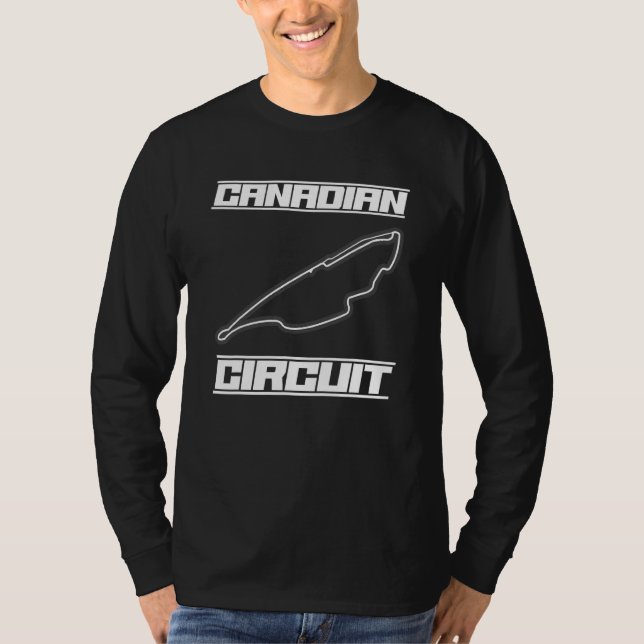Camiseta Fórmula de Circuito Canadense Ones Fan Racing Car  (Frente)
