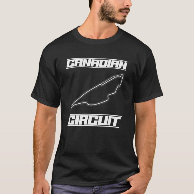 Camiseta Fórmula de Circuito Canadense Ones Fan Racing Car  (Frente)