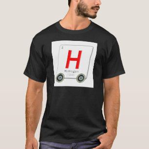 Camiseta Fórmula de hidrogênio azulejo H. com rodas sobre e