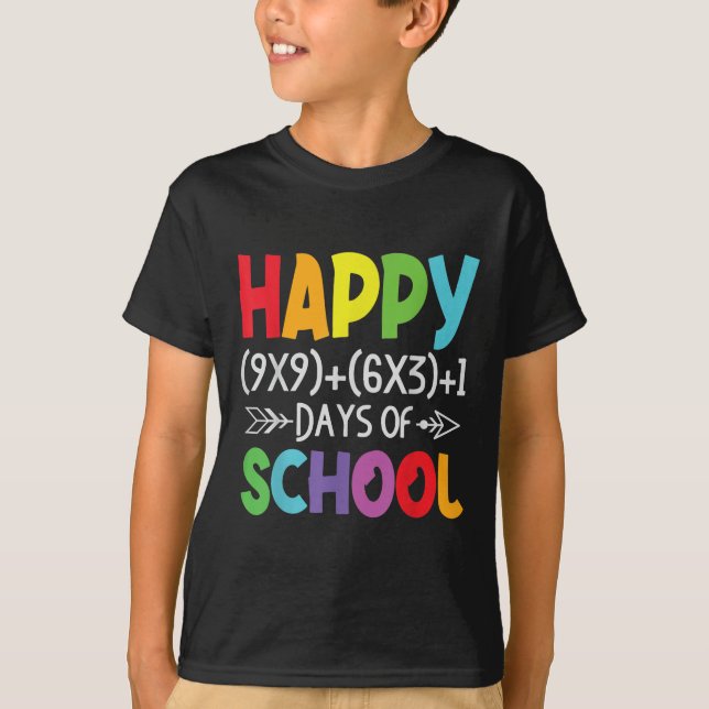 Camiseta Fórmula De Matemática 100 Dias De Escola Oferece P (Frente)