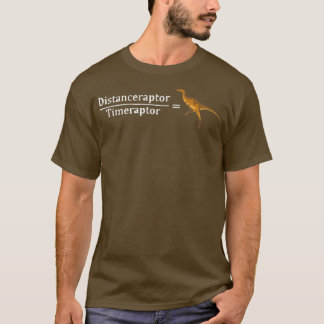 Camiseta Fórmula de Velocidades do Dinossauro Engraçado de