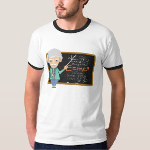 Camiseta Fórmula EMC2 do professor de ciências