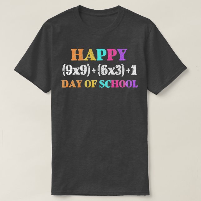 Camiseta Fórmula Engraçada De Matemática 100 Dias De Profes (Frente do Design)