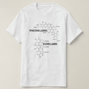Camiseta Fórmula estrutural da melanina