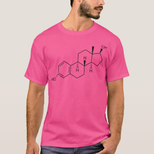 Camiseta Fórmula Estrutural do Estradiol (Estrogênio)