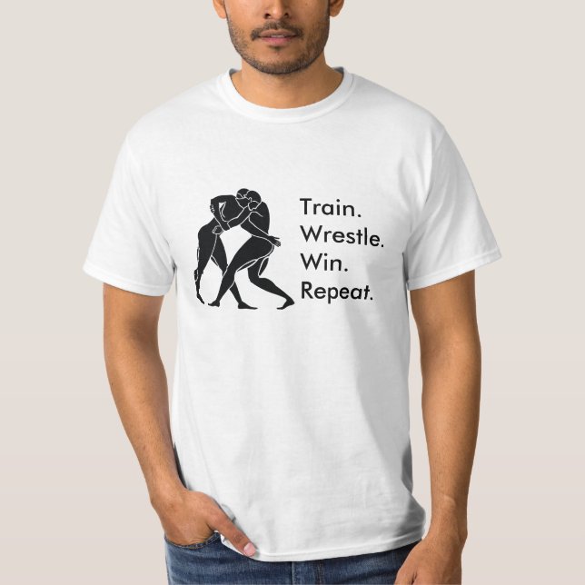 Camiseta Fórmula Grego de Luta Esportiva Vencedora (Frente)