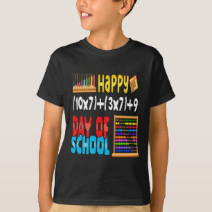 Camiseta Fórmula Matemática 100 Dias De Escola Para Estudan