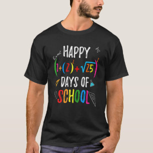 Camiseta Fórmula Matemática 100 Dias De Escola Para Profess