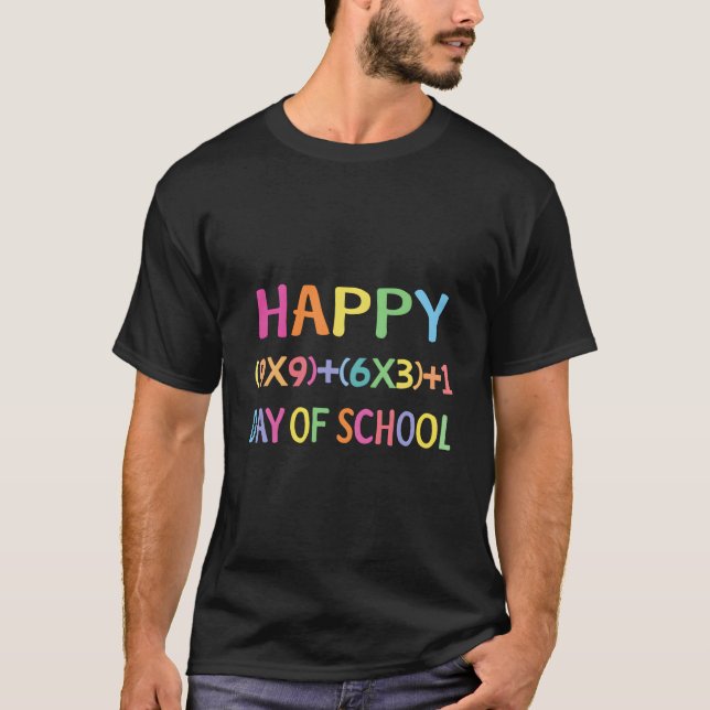 Camiseta Fórmula Matemática 100 Dias De Escola Professor De (Frente)