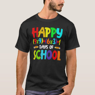 Camiseta Fórmula Matemática 100 Dias De Escola Professor De