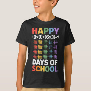 Camiseta Fórmula Matemática 100 Dias De Escola Professor De