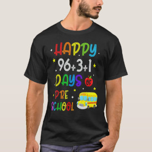 Camiseta Fórmula Matemática 100 Dias de Pré-Escola para Alu