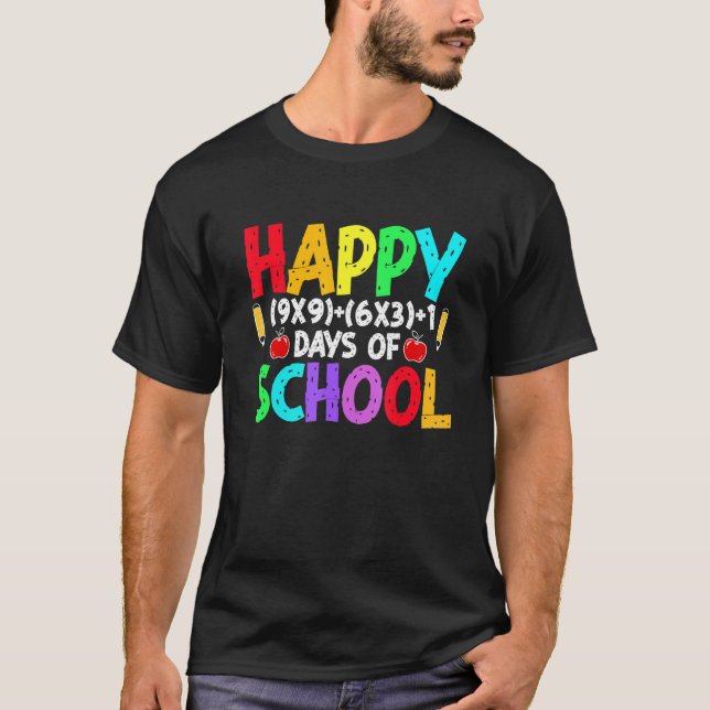 Camiseta Fórmula Matemática 100 Dias De Professora De Matem (Frente)