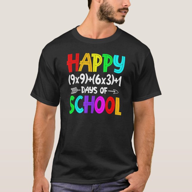 Camiseta Fórmula Matemática 100 Dias De Professora De Matem (Frente)