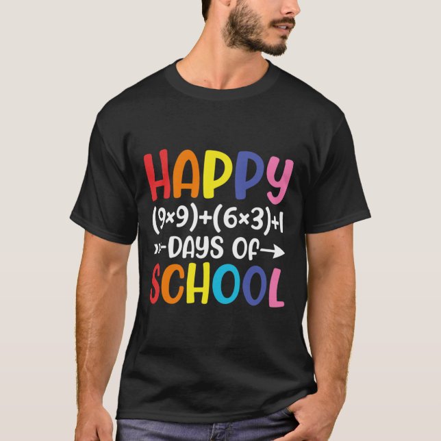 Camiseta Fórmula Matemática 100 Dias De Professora De Matem (Frente)