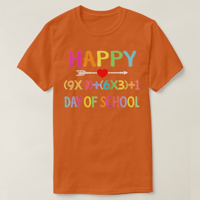 Camiseta Fórmula Matemática 100 Dias De Professora De Menin (Frente do Design)
