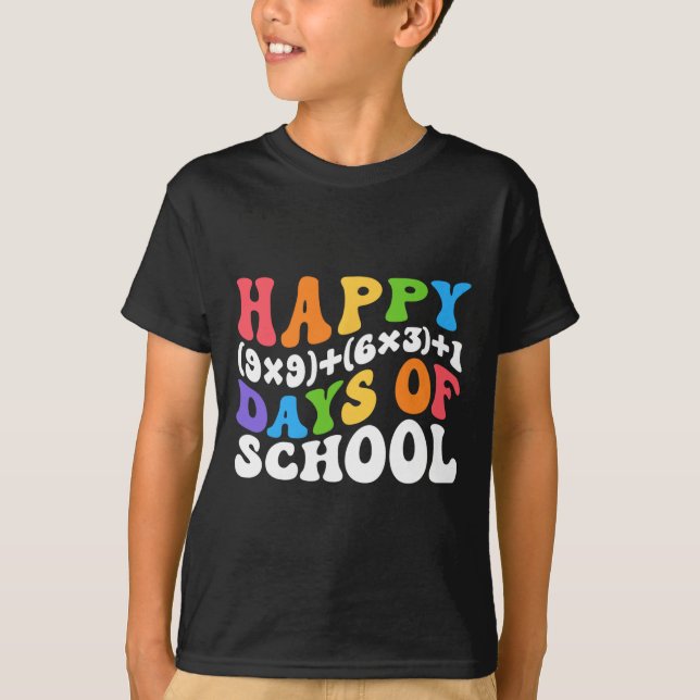 Camiseta Fórmula Matemática 100 Dias De Professora Engraçad (Frente)