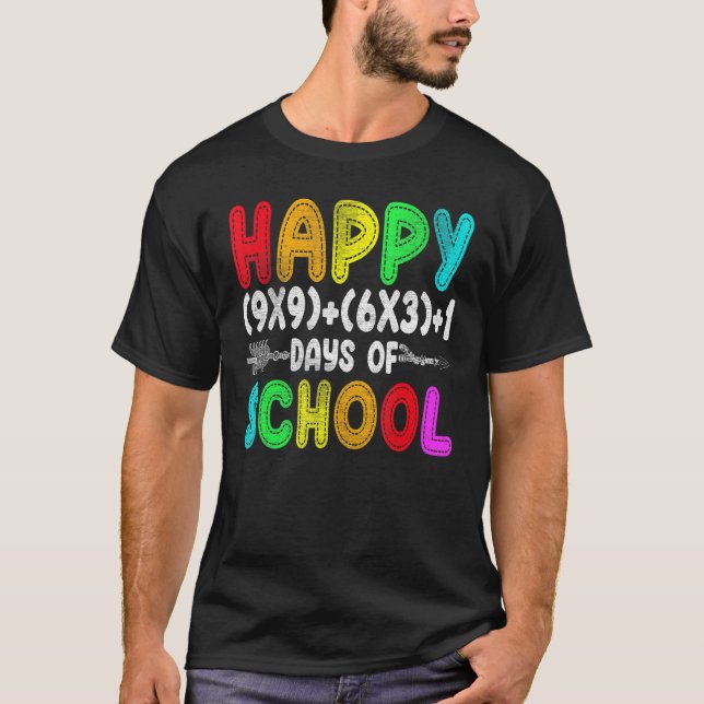 Camiseta Fórmula Matemática 100 Dias De Professores De Ofer (Frente)