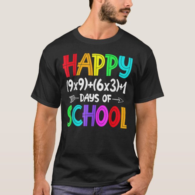 Camiseta Fórmula Matemática 100 Dias De Professores Meninas (Frente)
