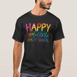 Camiseta Fórmula Matemática de Tie Dye 100 Dias de Escola P