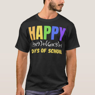 Camiseta Fórmula Matemática Feliz 100 Dias De Escola