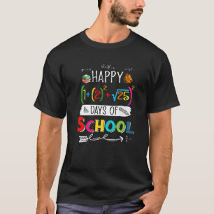 Camiseta Fórmula Matemática Feliz 100 Dias De Escola 100º D