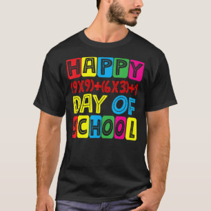 Camiseta Fórmula Matemática Feliz 100 Dias De Escola 100º D