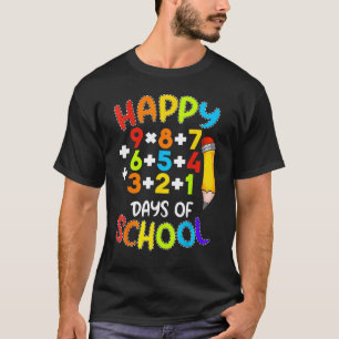 Camiseta Fórmula Matemática Feliz 100 Dias De Escola 100º D