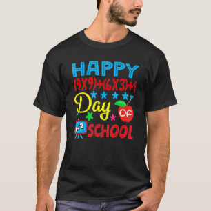 Camiseta Fórmula Matemática Feliz 100 Dias De Escola 100º D