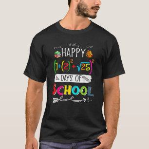 Camiseta Fórmula Matemática Feliz 100 Dias De Escola 100º D