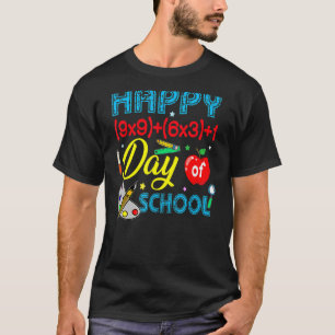 Camiseta Fórmula Matemática Feliz 100 Dias De Escola 100º D