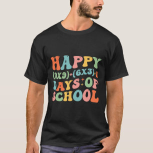 Camiseta Fórmula Matemática Feliz 100 Dias De Escola Matemá