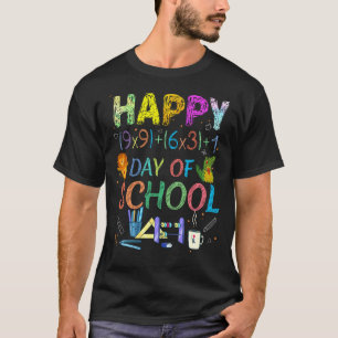 Camiseta Fórmula Matemática Feliz 100 Dias De Legal Escolar