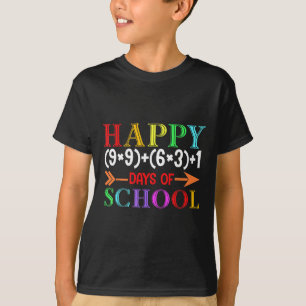 Camiseta Fórmula Matemática Feliz 100 Dias De Matemática En