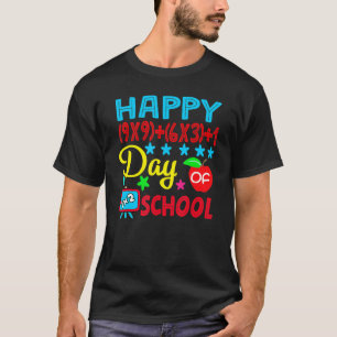 Camiseta Fórmula Matemática Retroativa Feliz 100 Dias Da Es