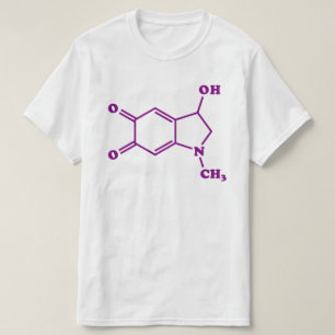 Camiseta Fórmula Química Molecular Adrenocromática