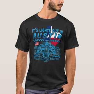 Camiseta Fórmula Racing Open Wheel Car Austin Circuit Texas