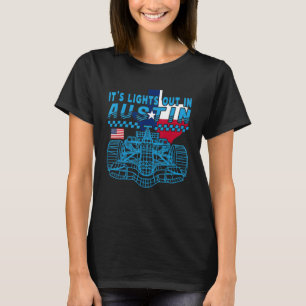 Camiseta Fórmula Racing Open Wheel Car Austin Circuit Texas