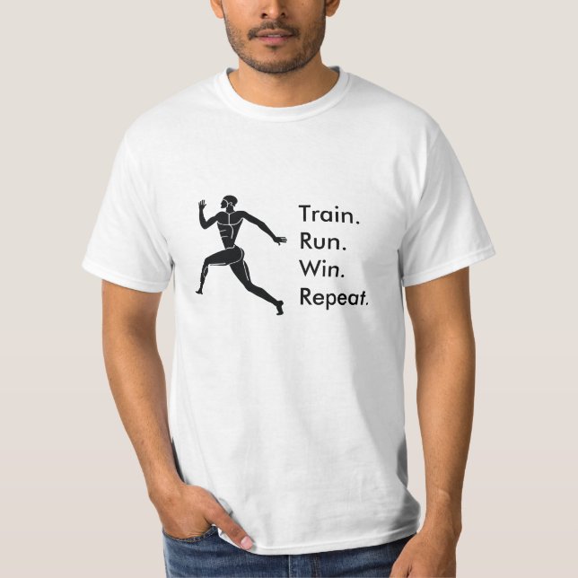 Camiseta Fórmula vencedora dos esportes gregos (Frente)