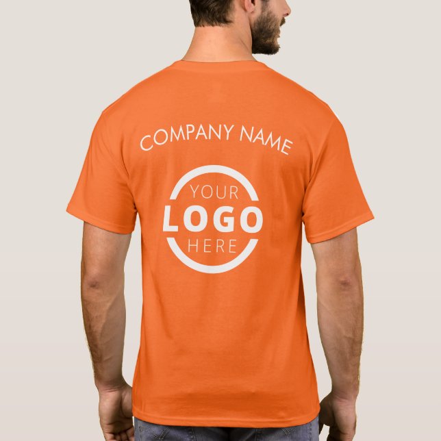 Camiseta Formulário corporativo personalizado - Uniforme de (Verso)