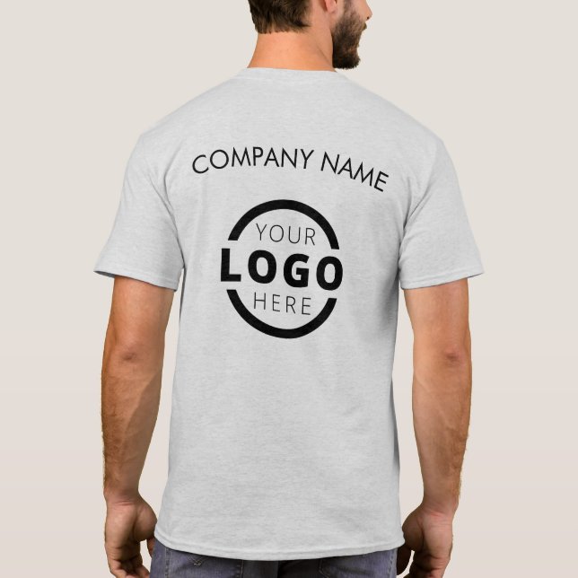 Camiseta Formulário corporativo personalizado - Uniforme de (Verso)