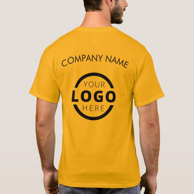 Camiseta Formulário corporativo personalizado - Uniforme de (Verso)