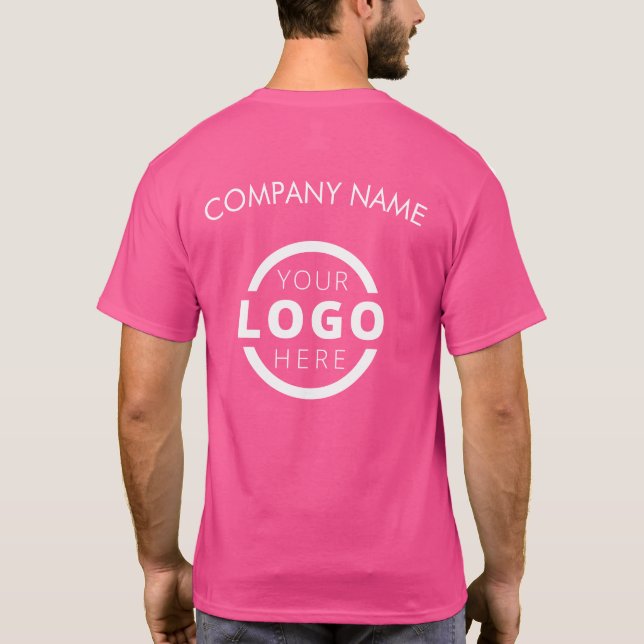 Camiseta Formulário corporativo personalizado - Uniforme de (Verso)