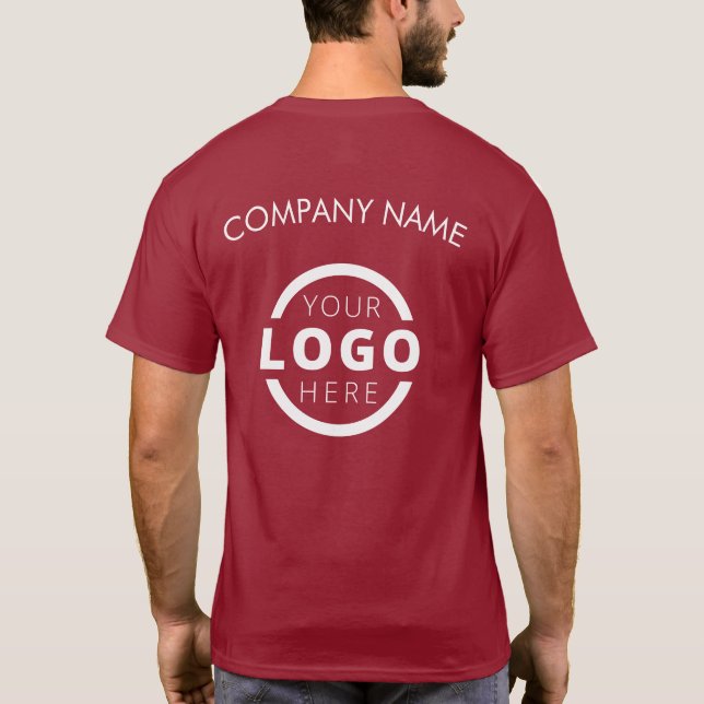 Camiseta Formulário corporativo personalizado - Uniforme de (Verso)