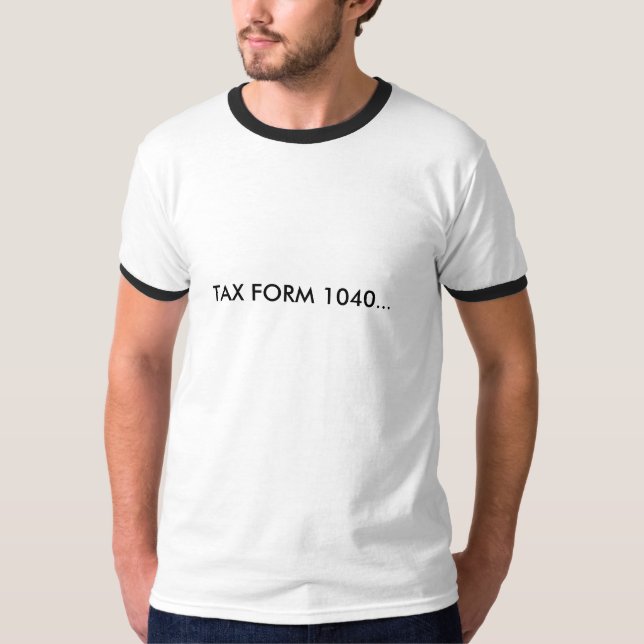 CAMISETA FORMULÁRIO DE IMPOSTO 1040… (Frente)
