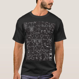 Camiseta Fórmulas Científicas: Padrão de Cálculos do Quadro