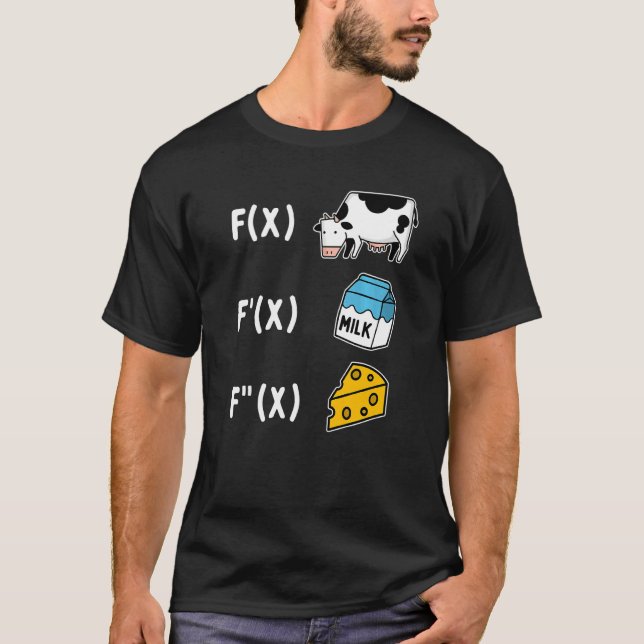 Camiseta Fórmulas de Queijo Matemático (Frente)