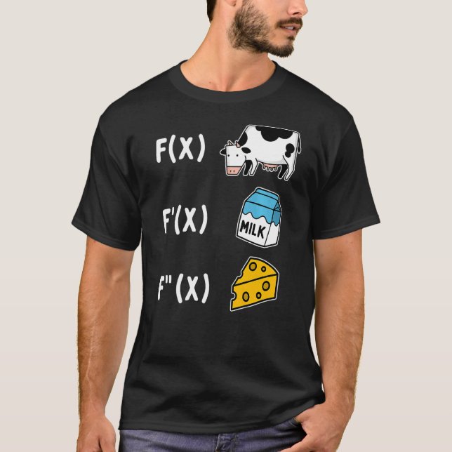 Camiseta Fórmulas de Queijo Matemático (Frente)