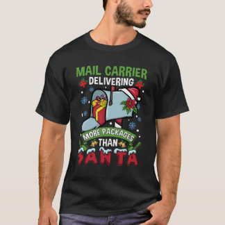 Camiseta Fornecendo mais pacotes do que Papais noeis Engraç